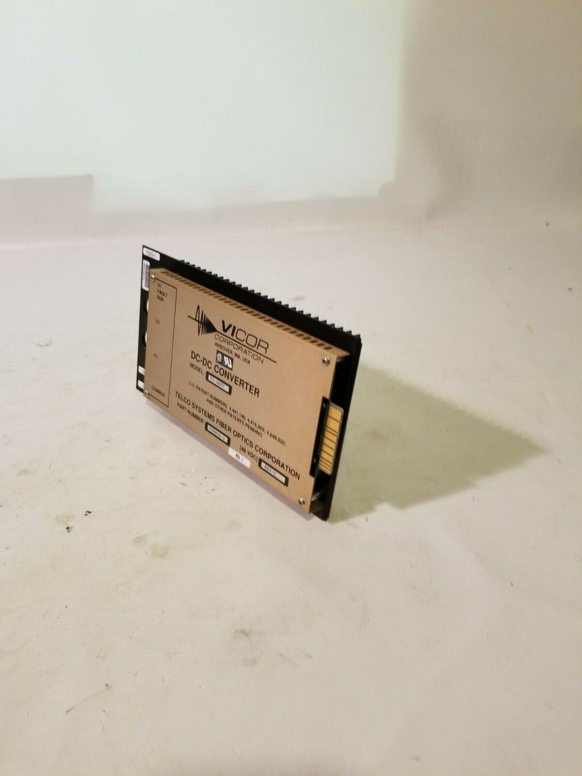 VICOR Corporation DC-DC Converter Card, Model VI-9057 Part PSX0161 Fiber Optics