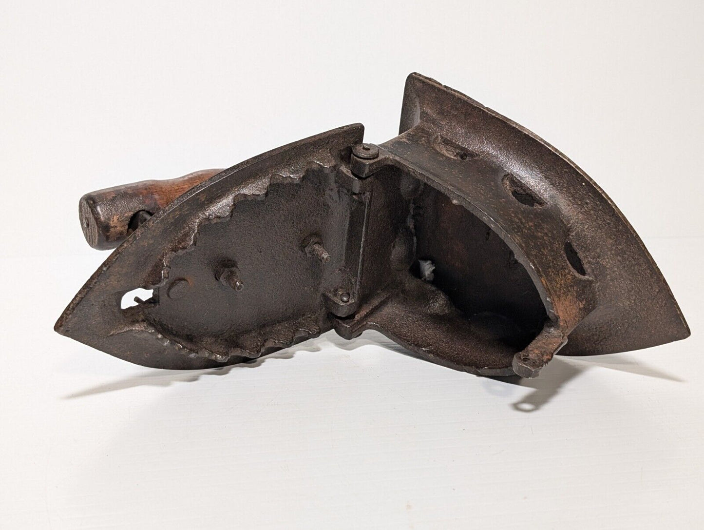 Vintage Coal Iron - 7.5" L x 6"H x 6" W - Cast Iron Collectible