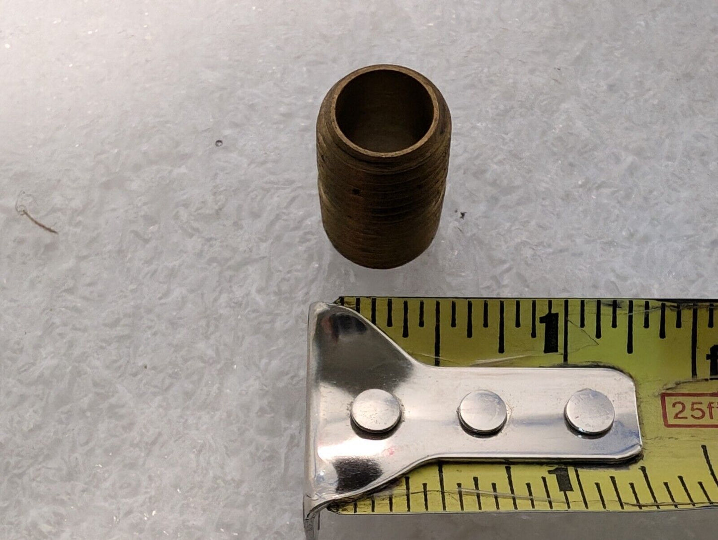 9 Pieces Brass Nipples, 1" Long - Free Shipping