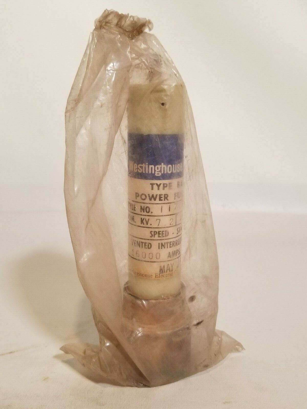 Westinghouse BA-200 117D123A14 125E Boric Acid Power Fuse Refill, New OldStock