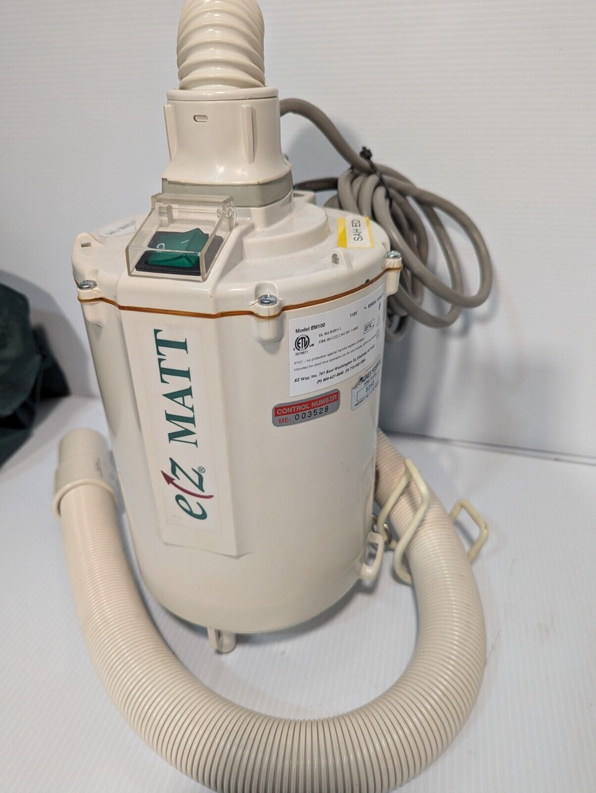 EZ MATT EM100 Air-Matt Hovermatt Air Transfer System Pump, 1200W - Free Shipping