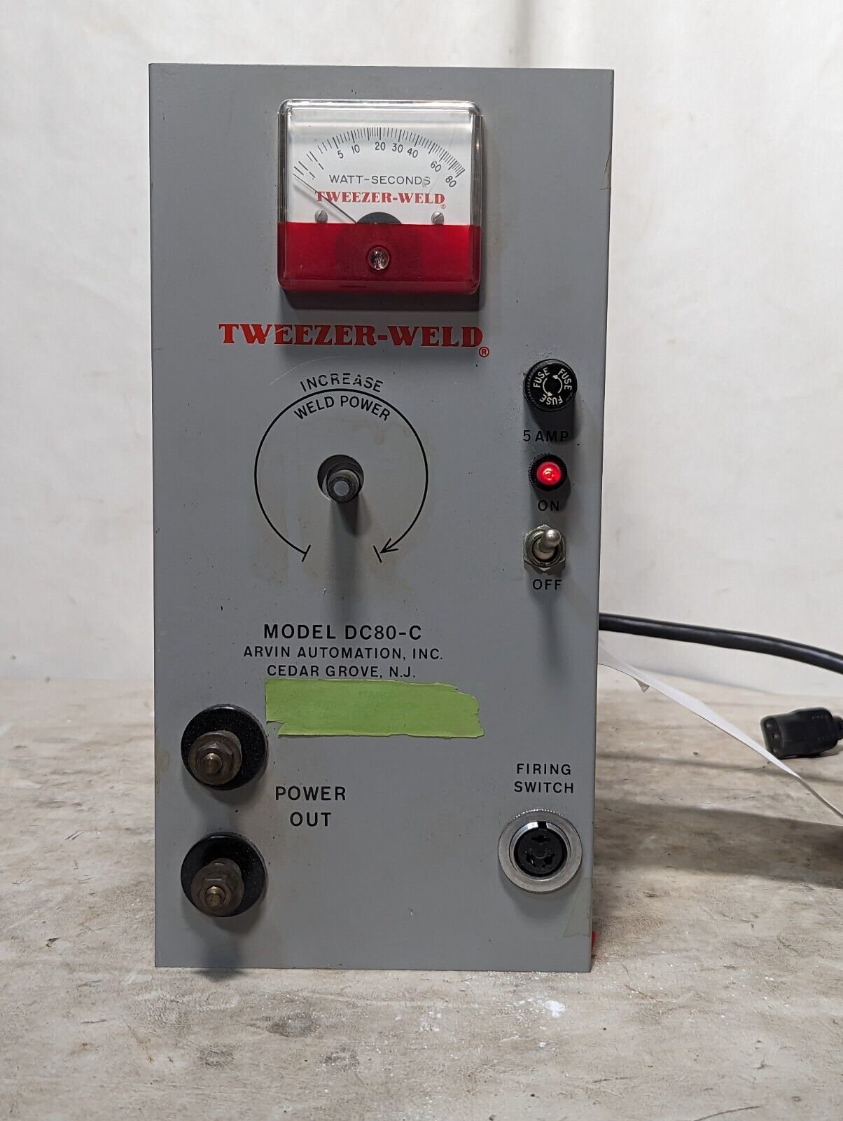 Arvin Automation DC80-C Tweezer-Weld power supply