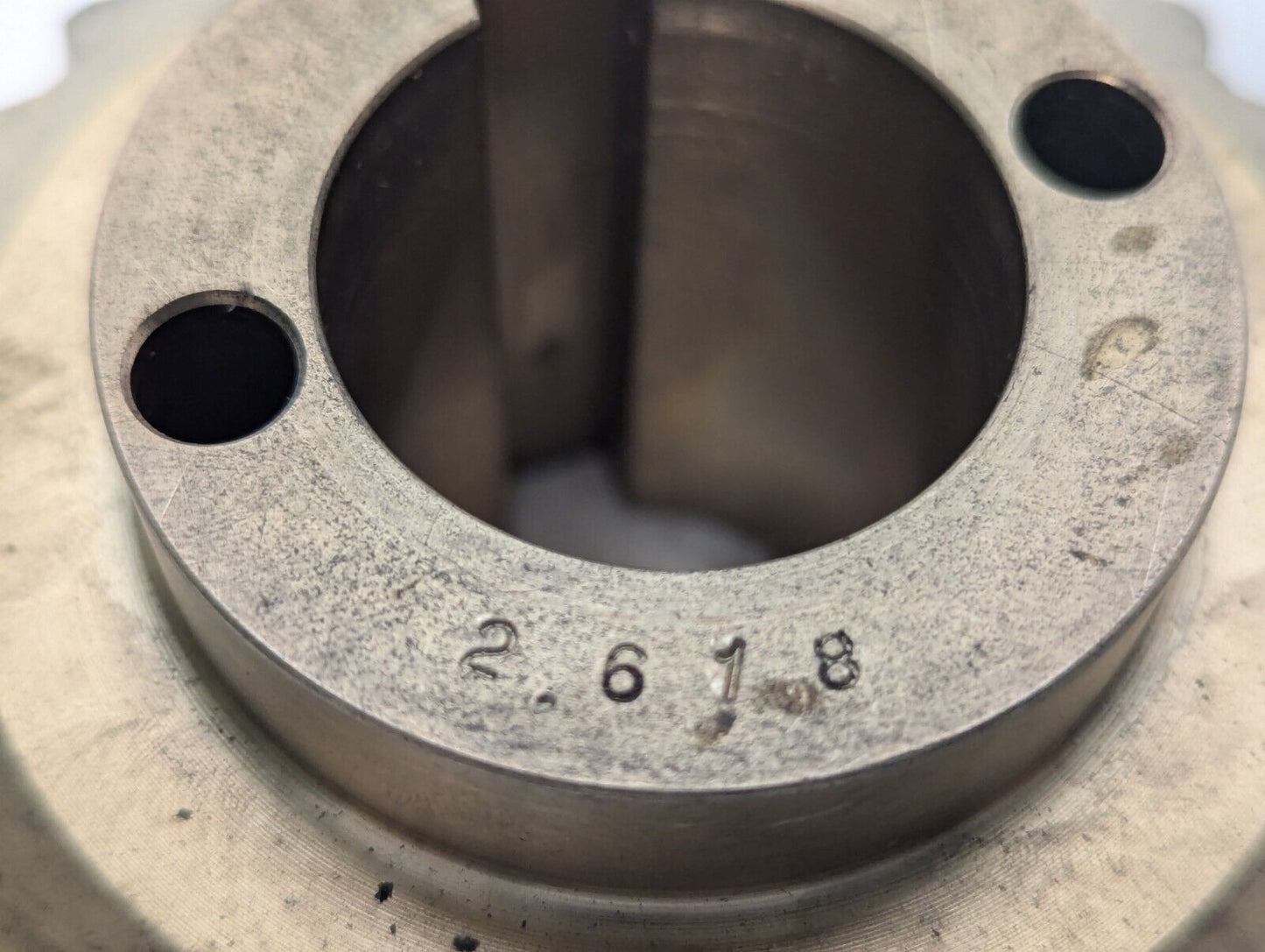 23 Tooth Brass Worm Gear 4" Dia 1 3/8" Notched Bore 2 1/2" H
