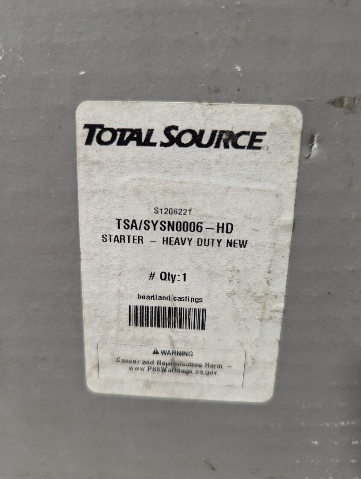 Total Source SYSN0006-HD Heavy Duty Forklift Starter, 11 Teeth, 1.2Kw, 12v