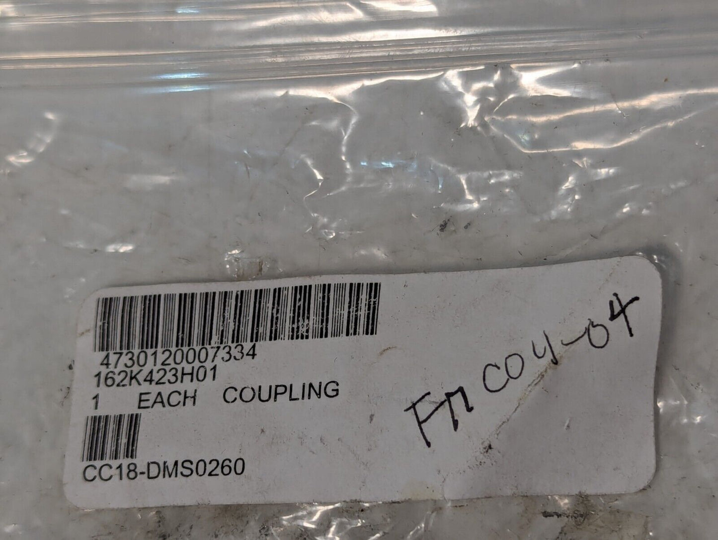 162K423H01 Half of a Shaft Coupling with a brass spider - Free Shipping