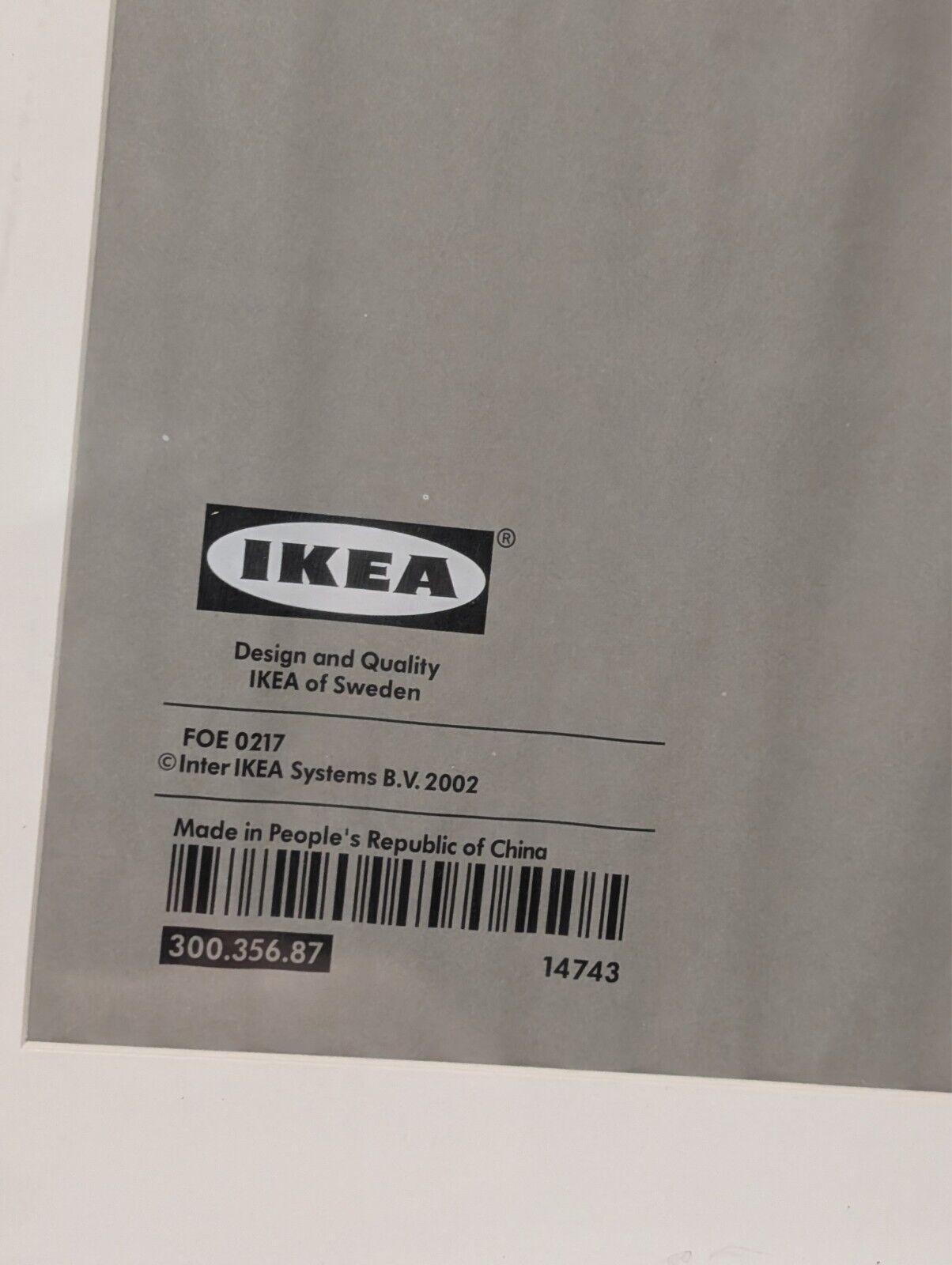 (1) IKEA RIBBA Frame Black 19-3/4” X 19-3/4” Picture Frame, New