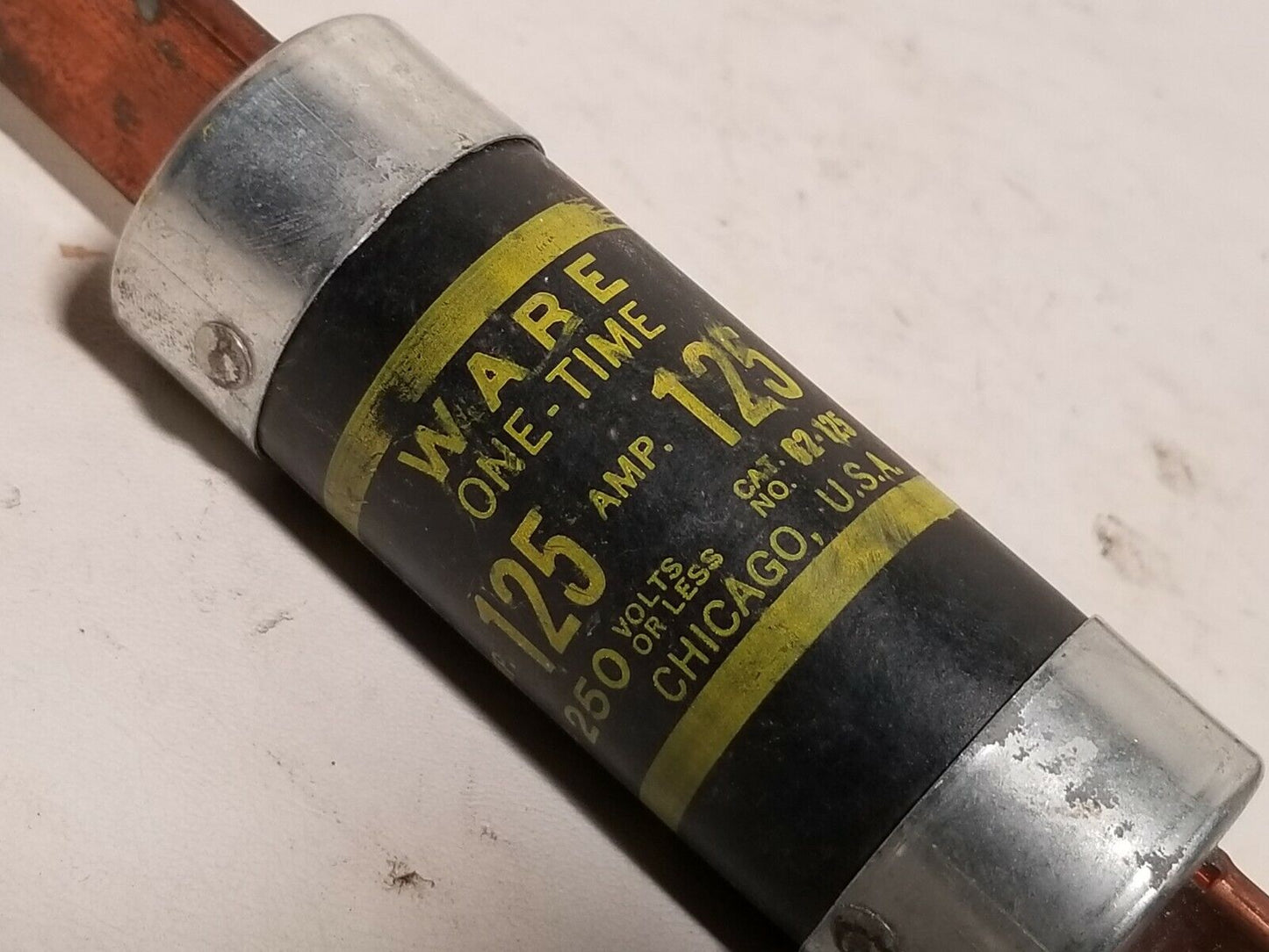 WARE One Time Fuse 62-125 125A 250V