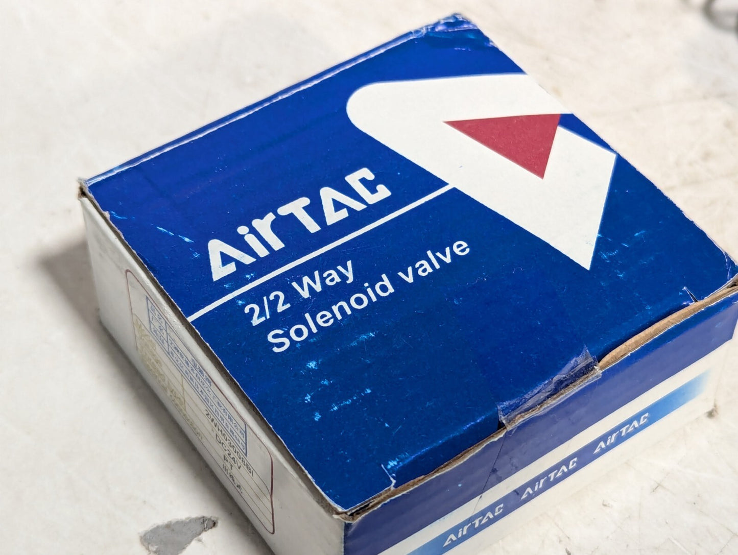 AirTAC 2WH03008BI Fluid Control Solenoid Valve, 2/2 Way, 24VDC, IP65