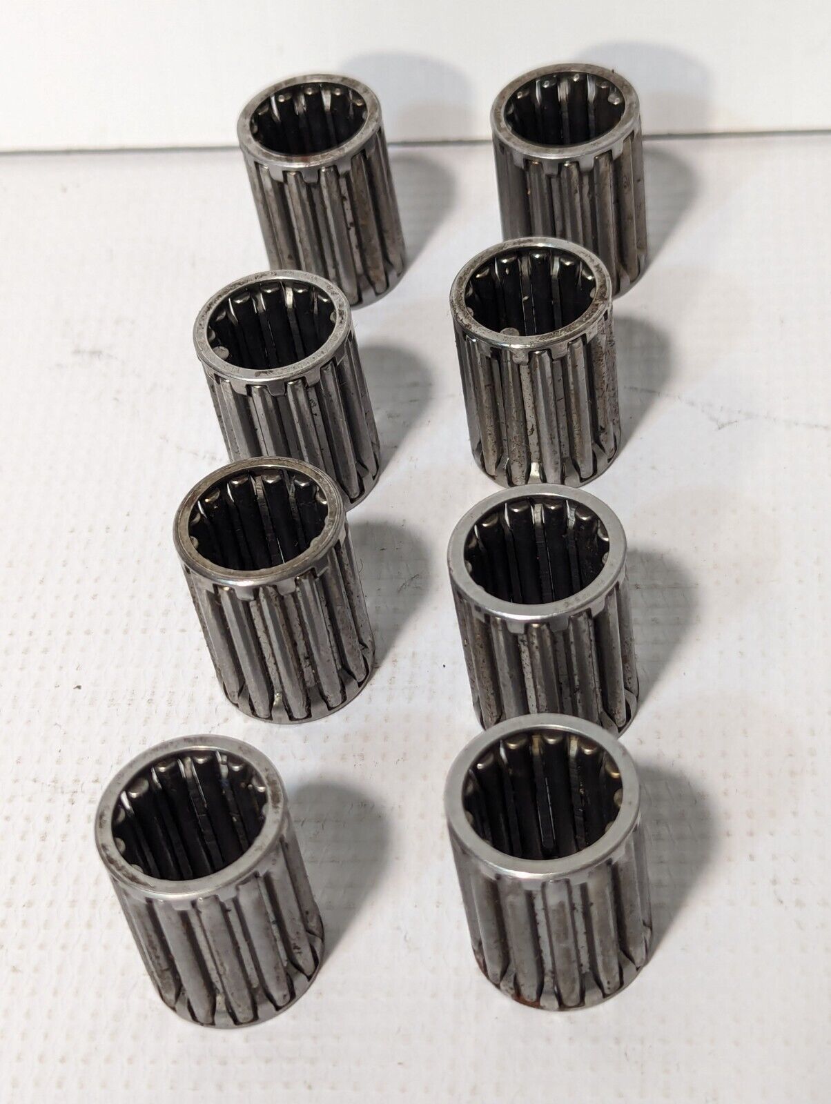 Lot of 8 Unbranded Needle Roller Bearings, 1-3/16 inch tall, 5/8 inch ID