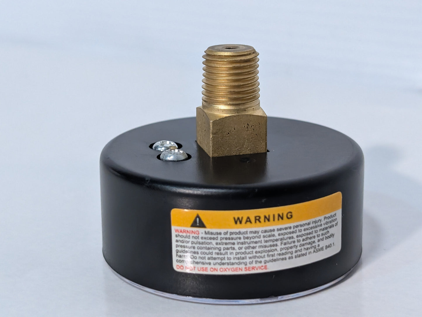 Worksmart WS-PE-GAGE-53 2.5"ABS 200psi, 1/4NPT Back Gauge