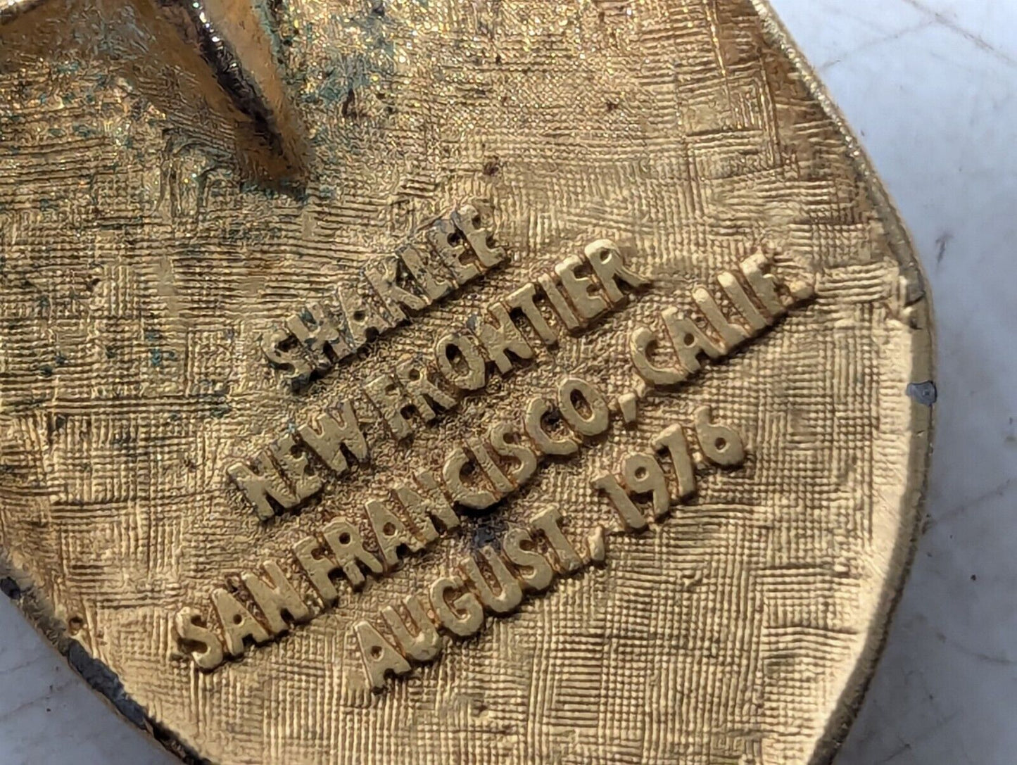 ShakLee, New Frontier, Calif. 1976, Antique Candy Serving Spoon - Free Ship