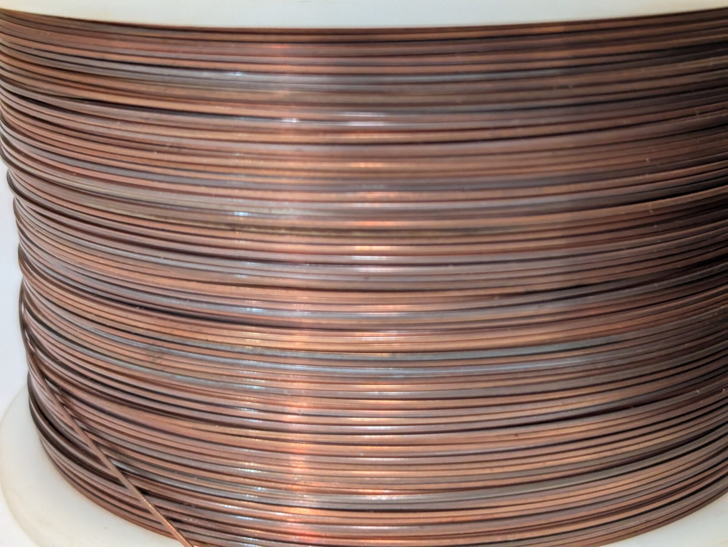 5 Pound Spool of Bare Copper Wire, Round, 0.5mm Diameter, AWG 24