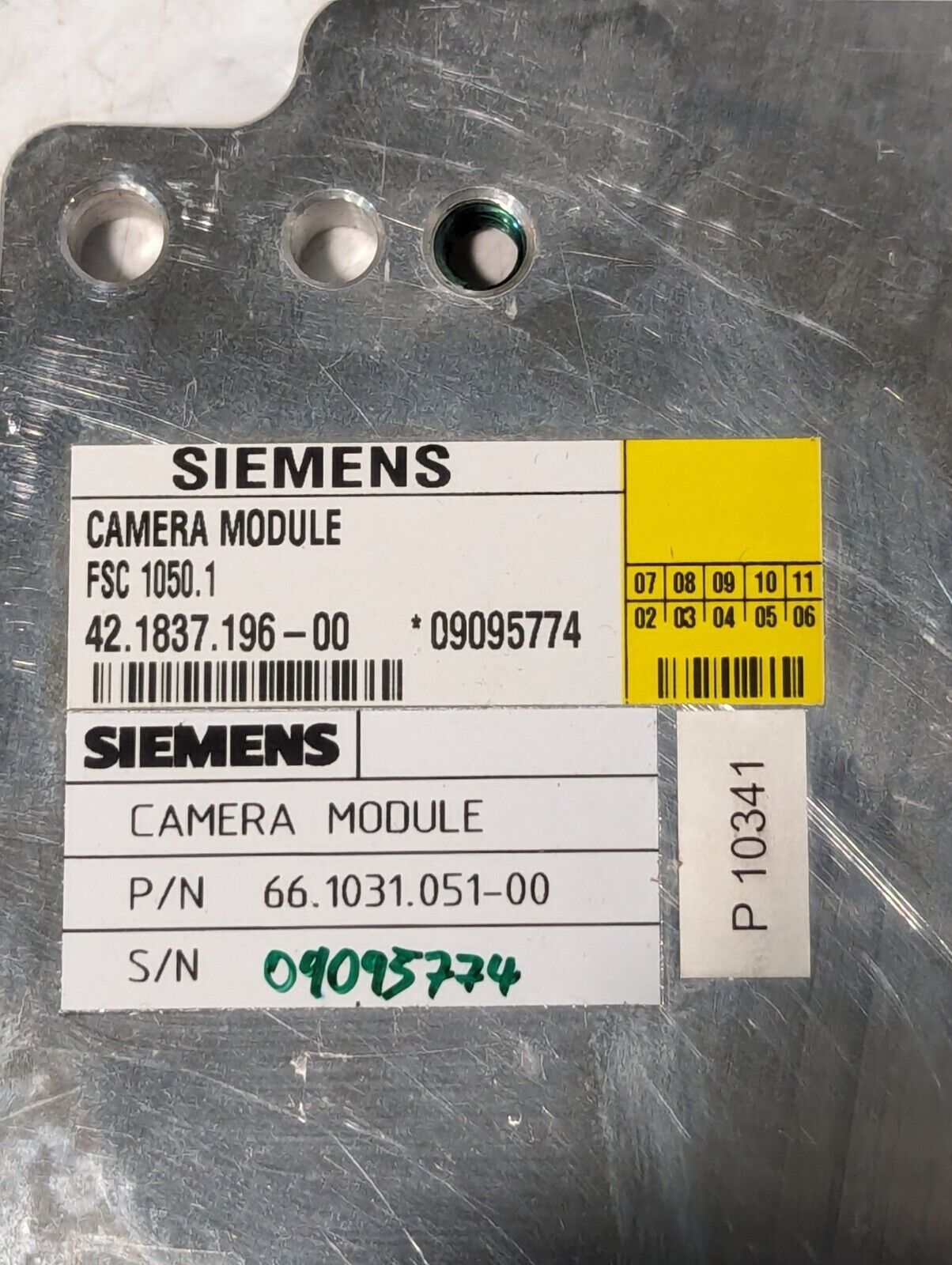 Siemens 42.1837.196-00 FSC 1050.1 Dalsa Camera Module - Free Shipping