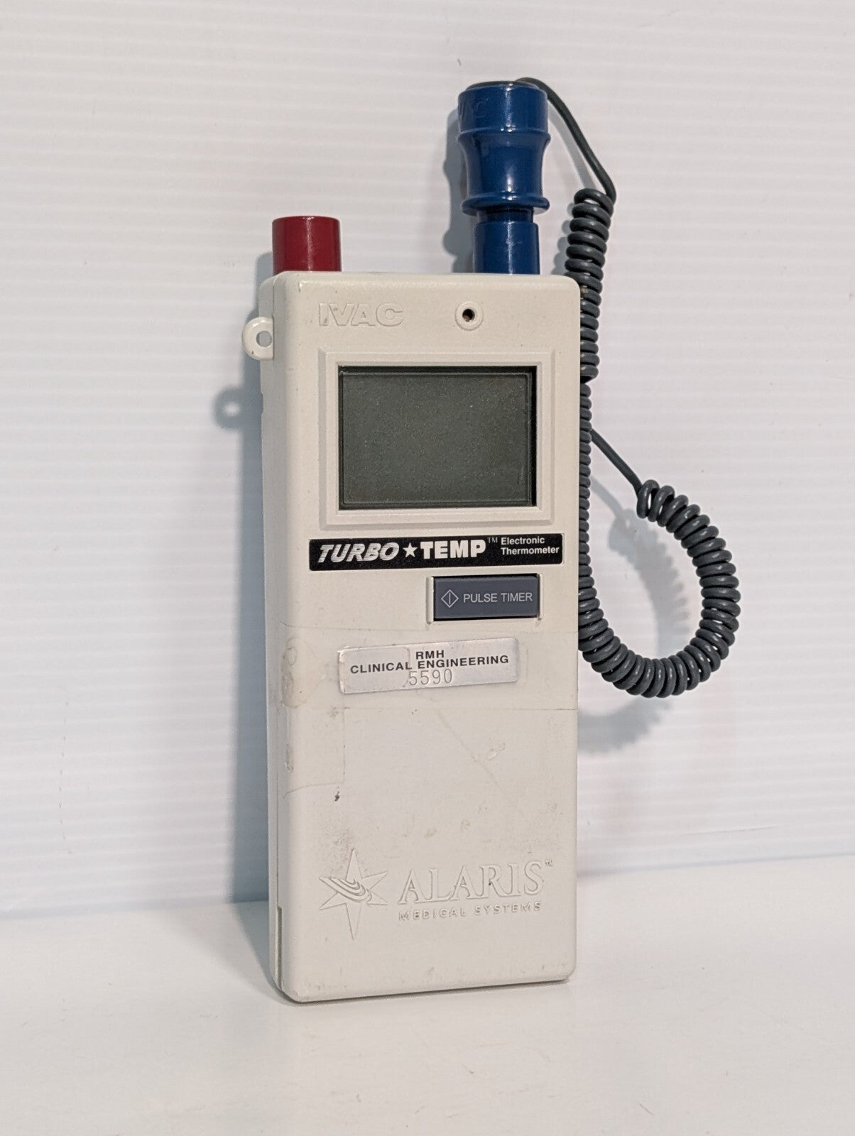 Alaris 2180CX01EE IVAC TurboTemp Electronic Fast Thermometer, Blue Probe Sensor
