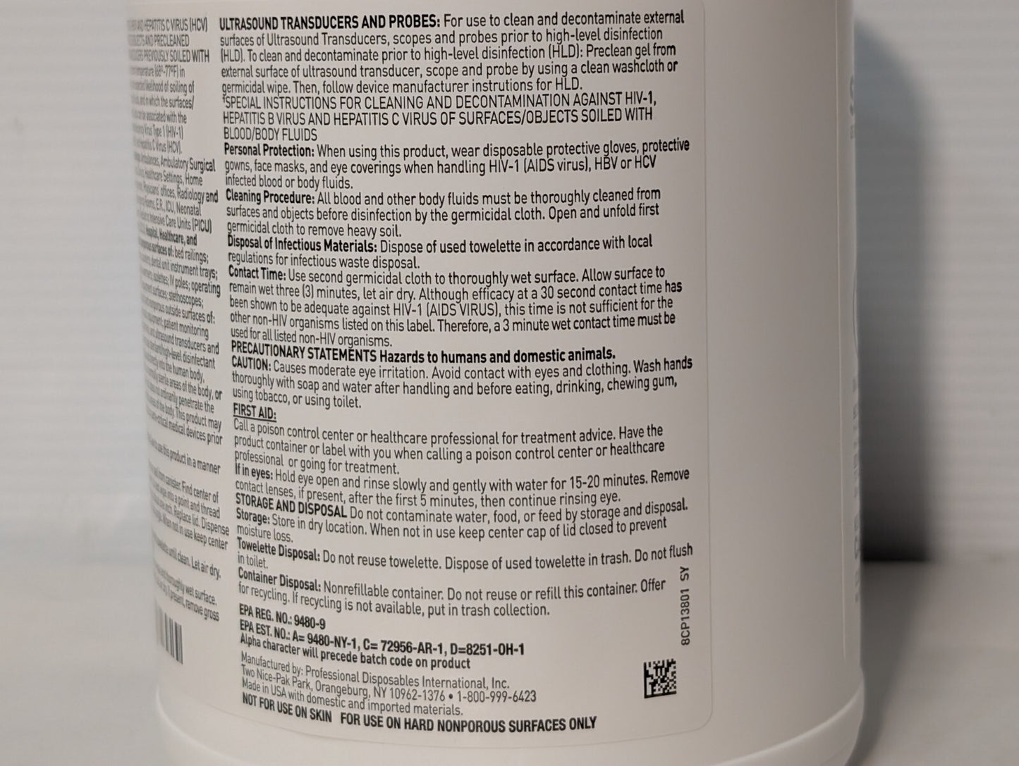 Steris 2D93Q0 Revital-Ox Rigid Container System, w\ Clean-up Kit, 6" x 13" x 21"