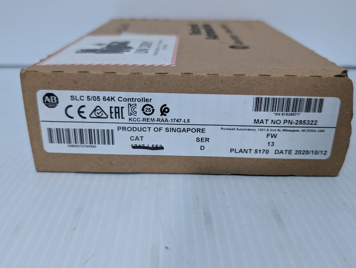 Allen Bradley 1747-L524 CPU Processor Unit Module, SLC 500 - Free Shipping