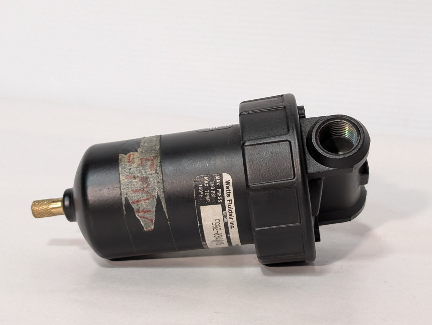 Watts Fluidair F602-03WJ M5 Pneumatic Filter, 250psi, 150º F Max Temp