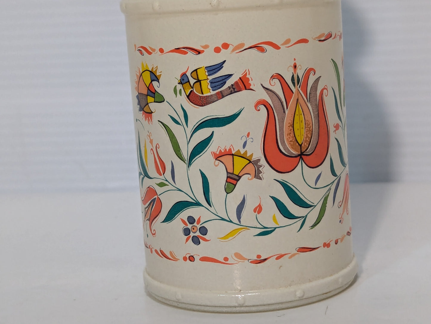 Vintage 1970s Avon Country Bird Glass 10oz Lotion Pump Dispenser Made in USA