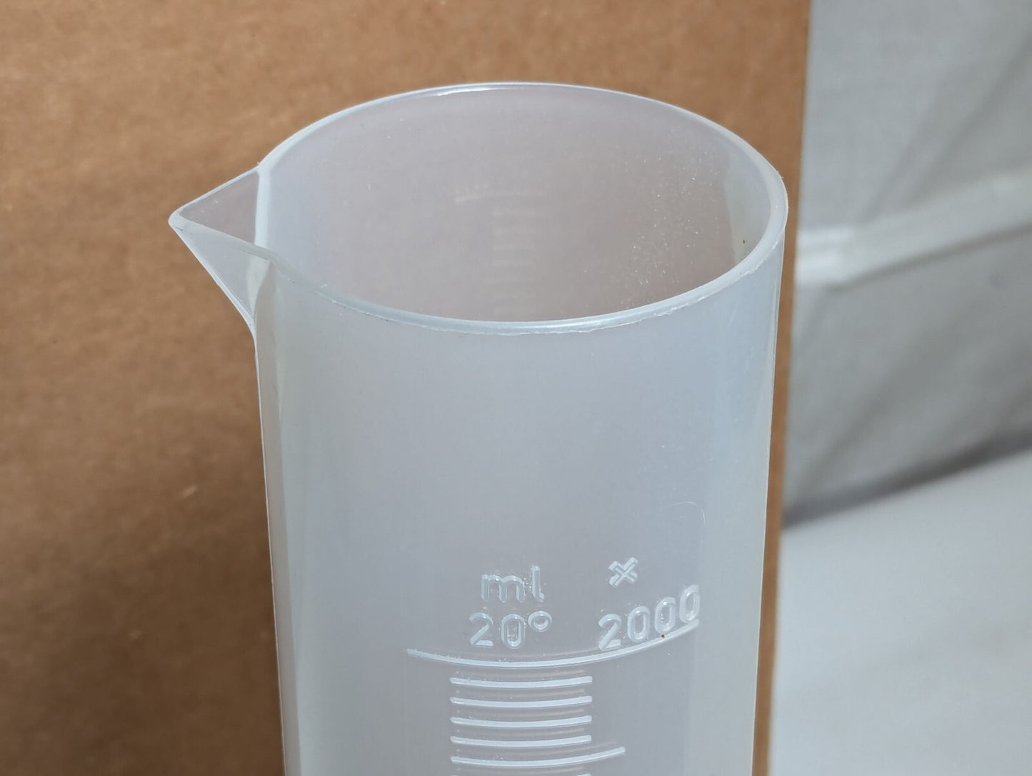 4 Pack Bel-Art 284590000 Single Scale 2000ml Graduated Cylinder, 20ml Grad.