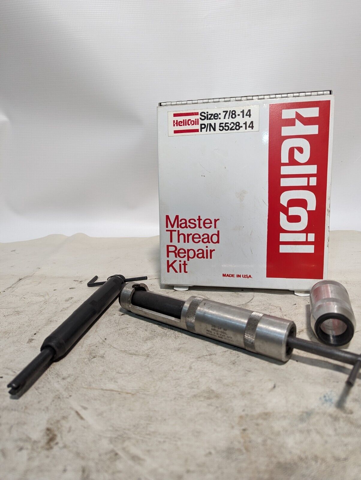 Helicoil 5528-14 master thread repair kit, size 7/8-14