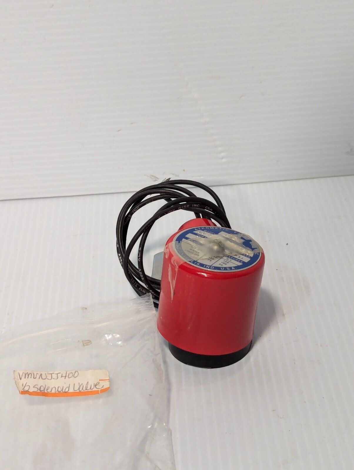 Atkomatic JJ400 valve, 1/2 size, 1/2 port, 115VAC, 5PSI min - Free Shipping