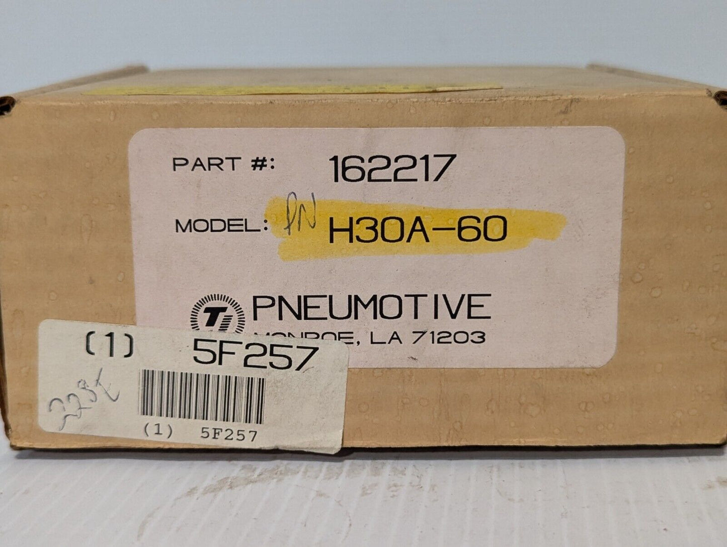 Thomas Pneumotive H30A-60, 162217, SQ-L, 5F257, new old stock - Free Shipping