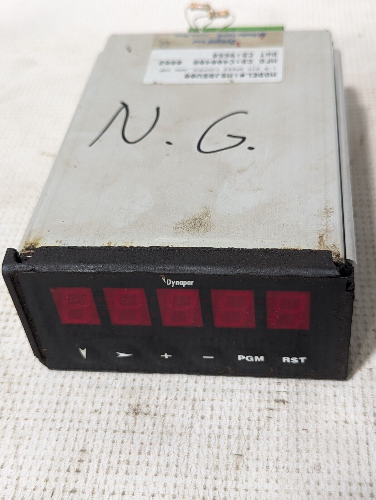 Dynapar MSJR5U00 Speed Control, 1/8 DIN, 85-265vac, 50/60 Hz