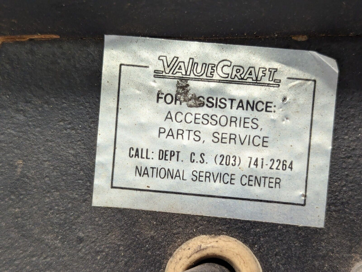 Value-Craft 8260 Bench Grinder, 6" Wheel, 4A, 115V, working, as pictured