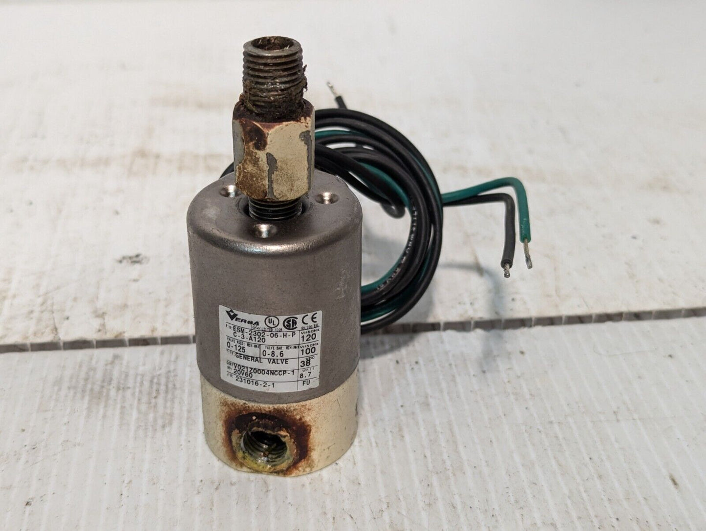 Versa ESM-2302-06-H-PC-3-A120 General Valve and Coil - Free Shipping+Returns