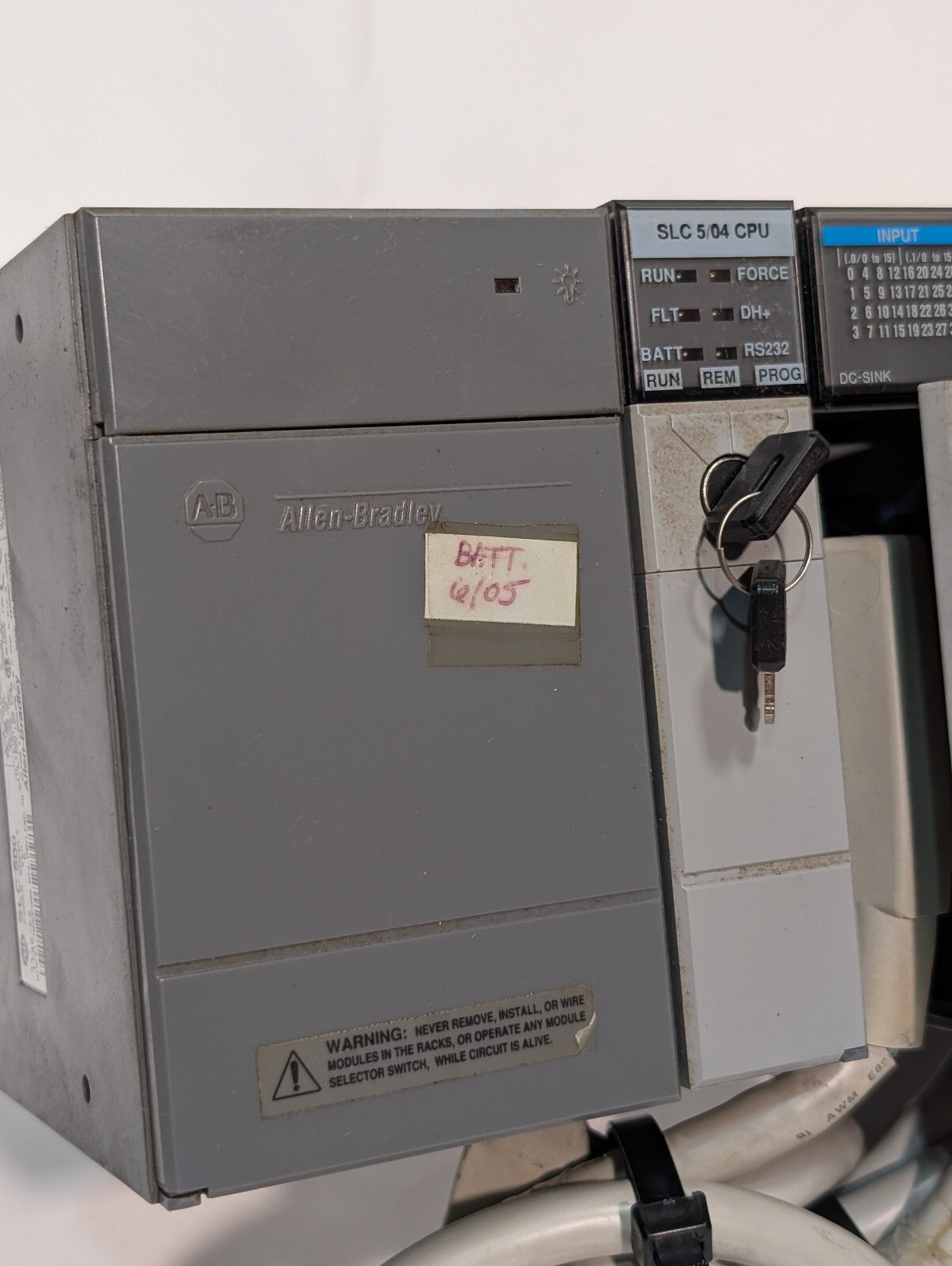 Allen Bradley 1746-A13 Chassis Rack, SLC500, 13-Slot; 1746-P2 SER C Power Supply