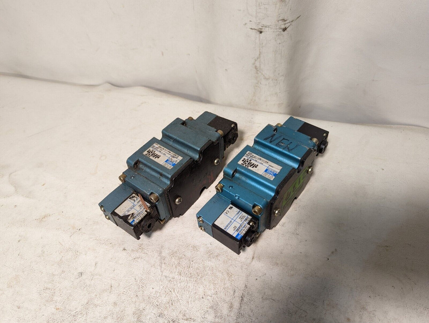 MAC 6521B-311-PM-111DA solenoid valve, vacuum to 150PSI, with PME-111DABE