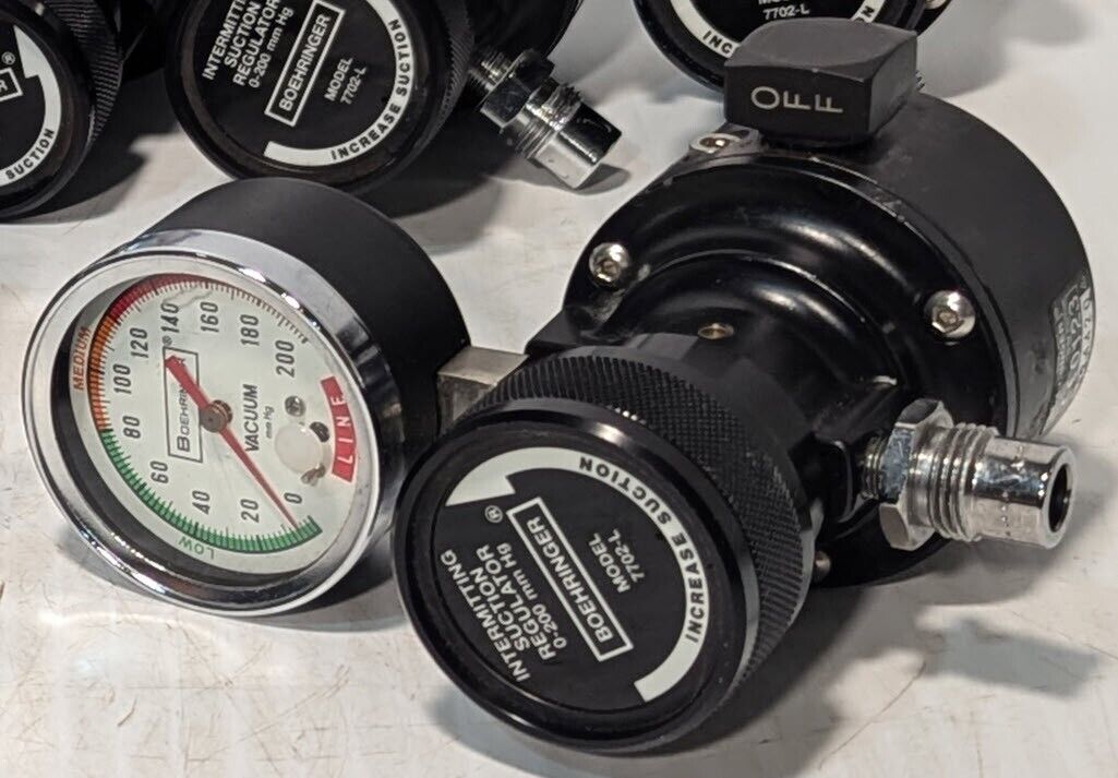 Boehringer 7702-L Intermittent Suction Regulator, 0 - 200 mm Hg - Free Shipping