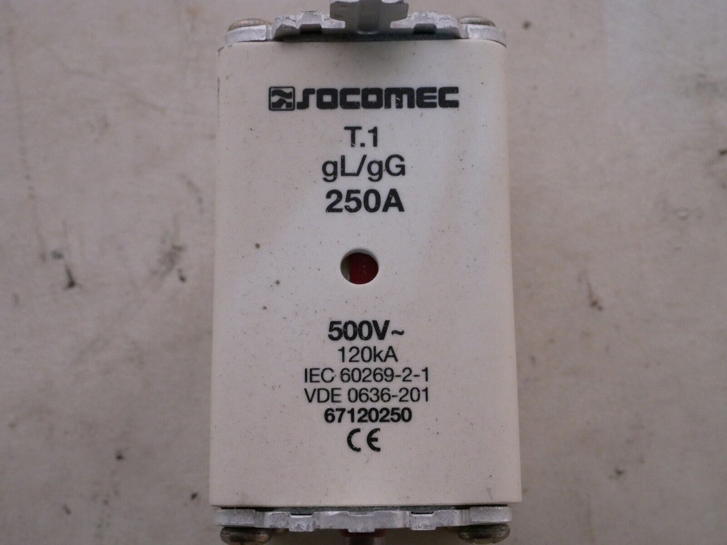 Socomec 67120250 fuse, 250A, 500VAC, T.1 gL/gG