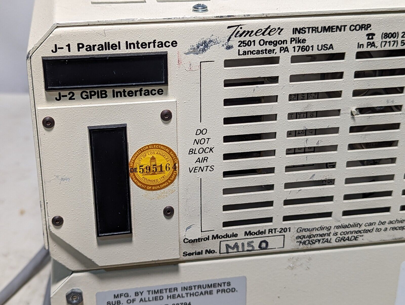 Timeter Instrument RT-200 calibration analyzer: RT-201 control module, RT-202 pr