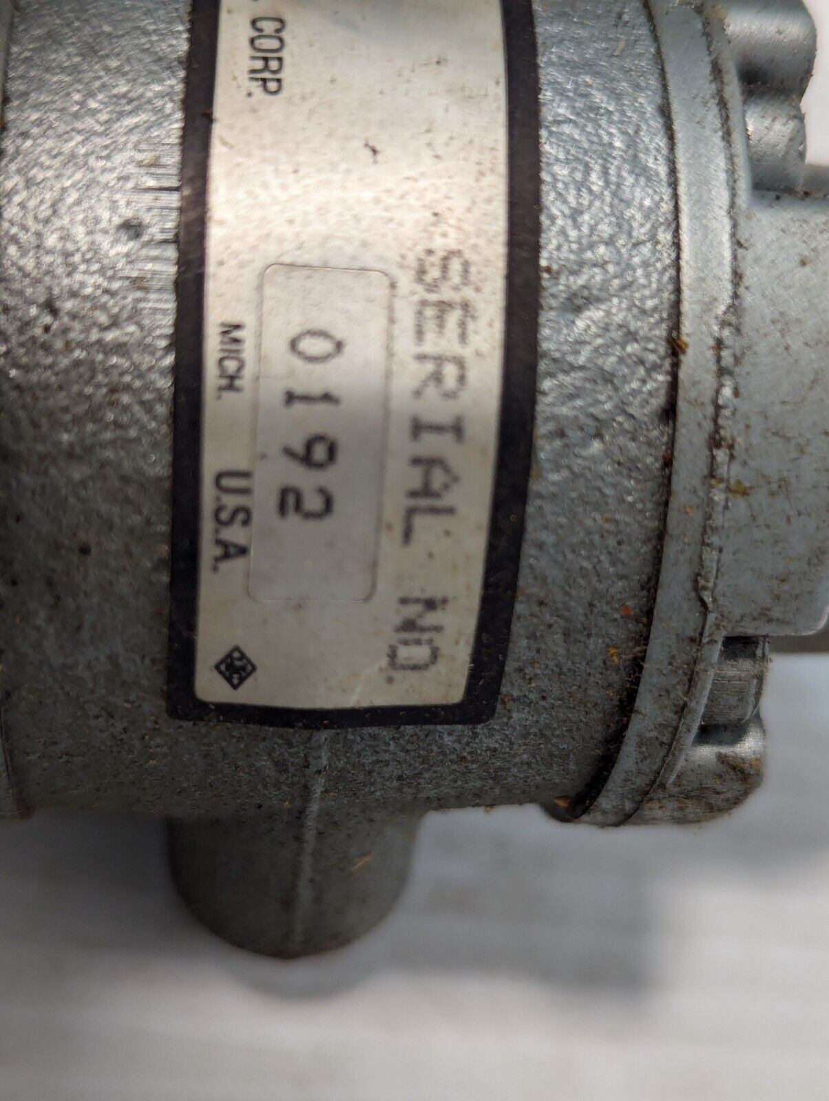 Gast 1UP-NRV-10 Air Motor, 0.45HP, Max Torque 4.9 in-lb, 17cfm Max Flow Rate