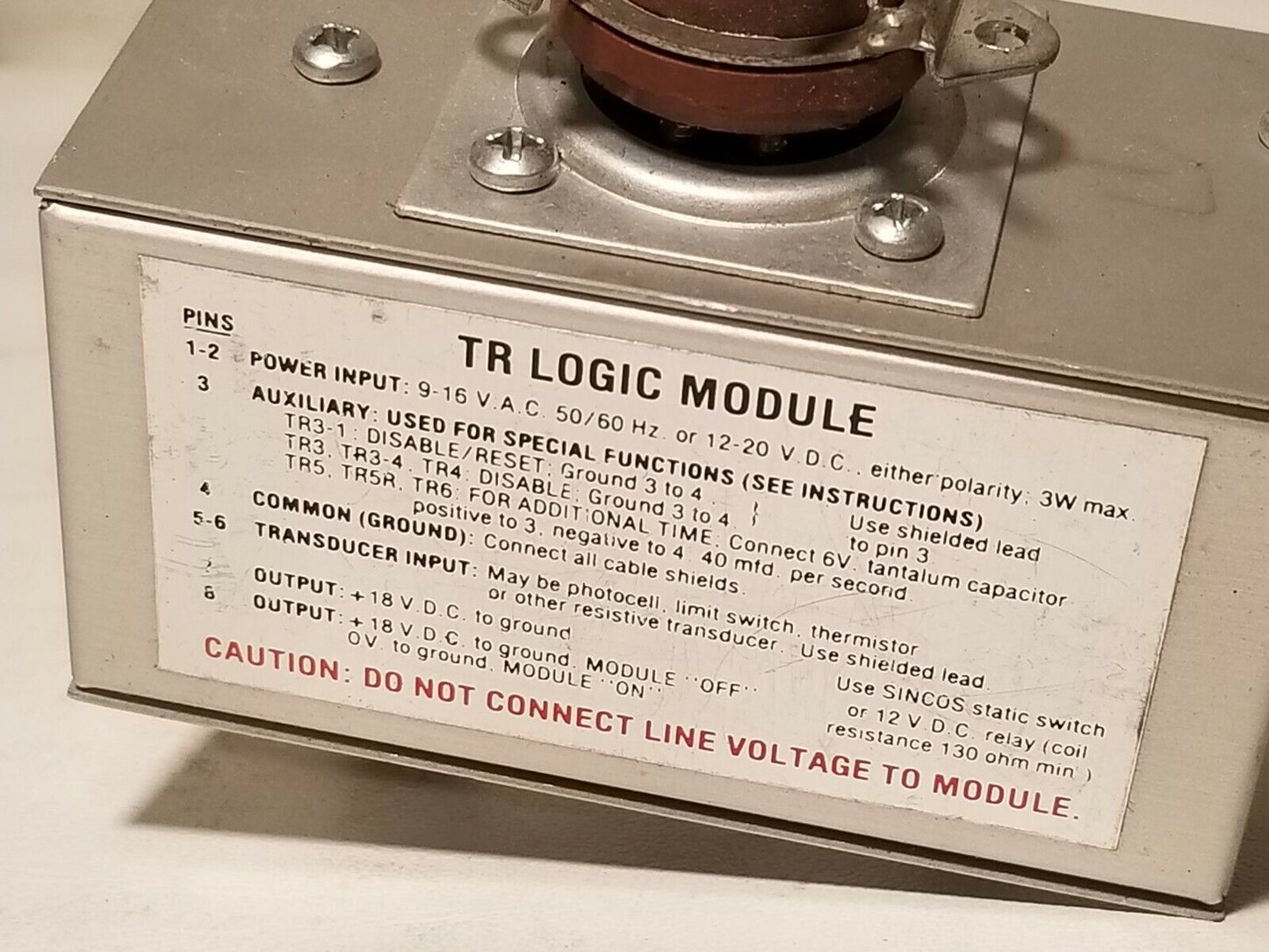 Unbraded TR logic module