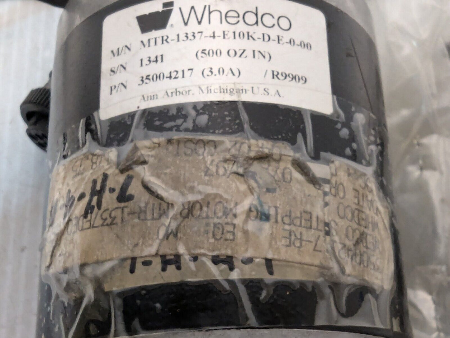 Whedco MTR-1337-4-E10K-D-E-0-00 Stepper Motor 35004217 With Encoder - Free Ship