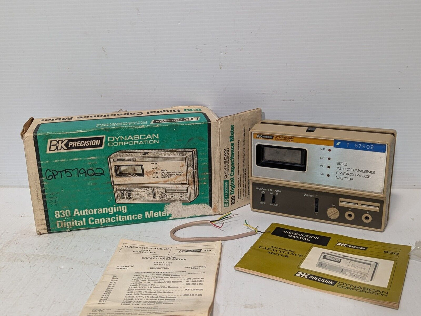 Dynascan T57902 830 Autoranging Digital Capacitance Meter - Free Shipping+Return