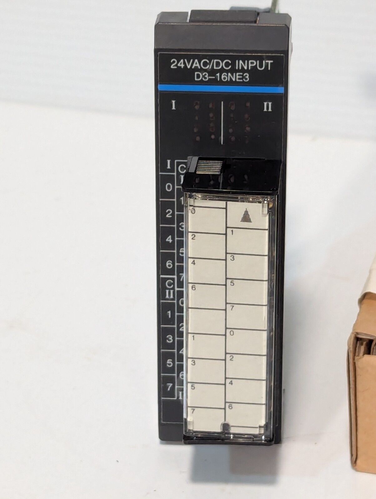 Automation Direct D3-16NE3 discrete input module, 16-point, 24 VAC/VDC, sinking