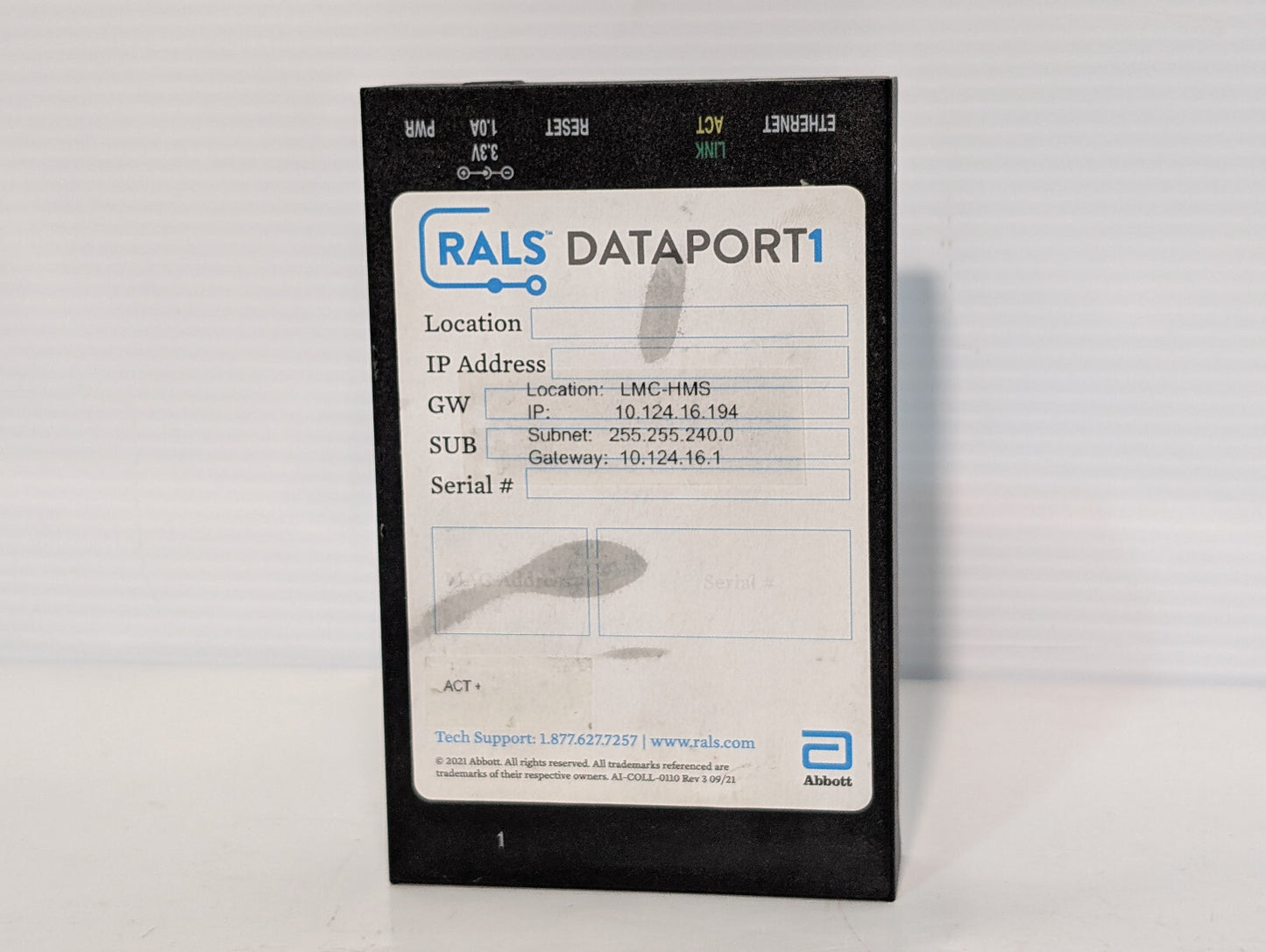 Abbott Rals Dataport 1 Digi One Real Port 50000723-01, Power Supply