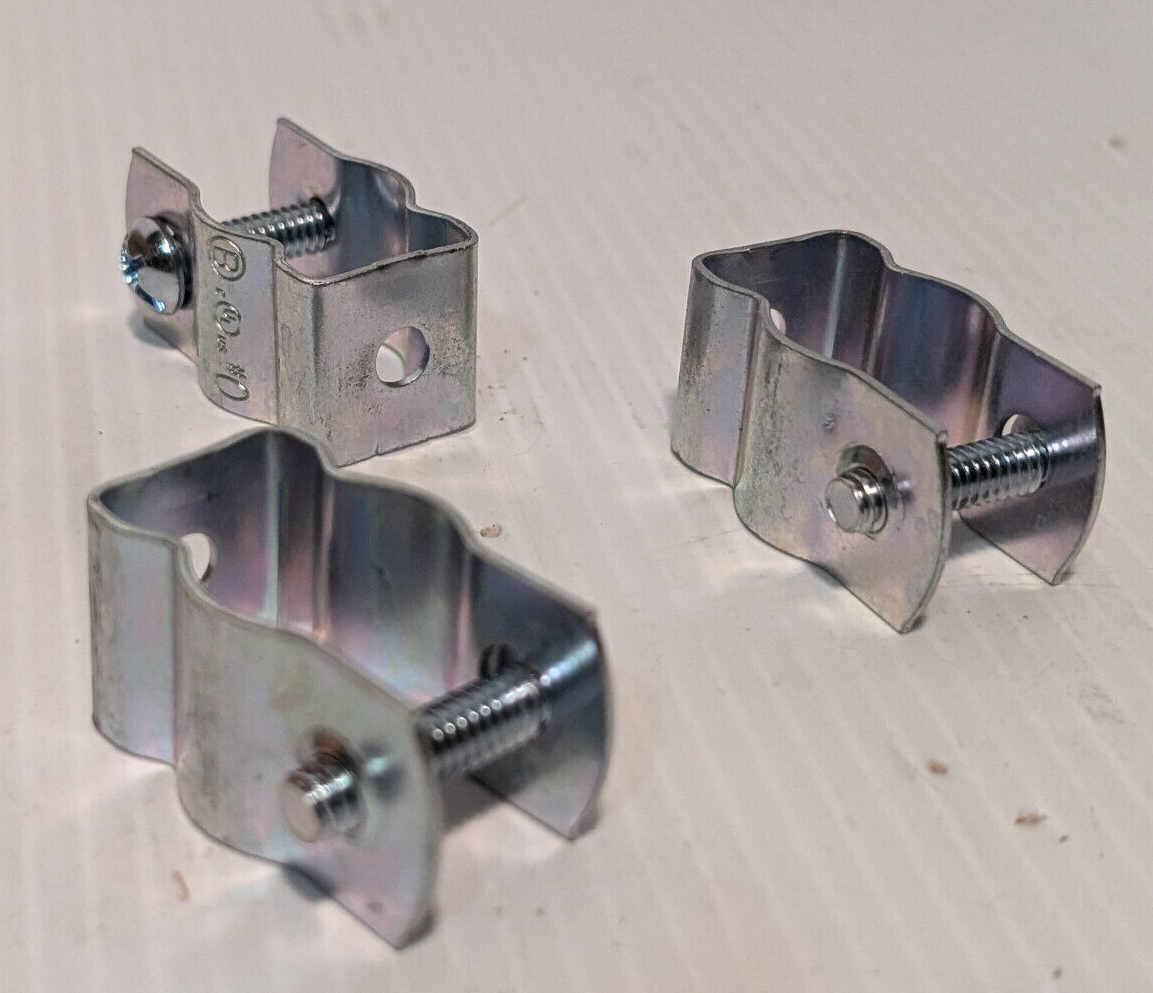 100 Ct. box Bridgeport Fittings 2100 3/8"-1/2" Rigid Conduit Hangers, Free Ship.