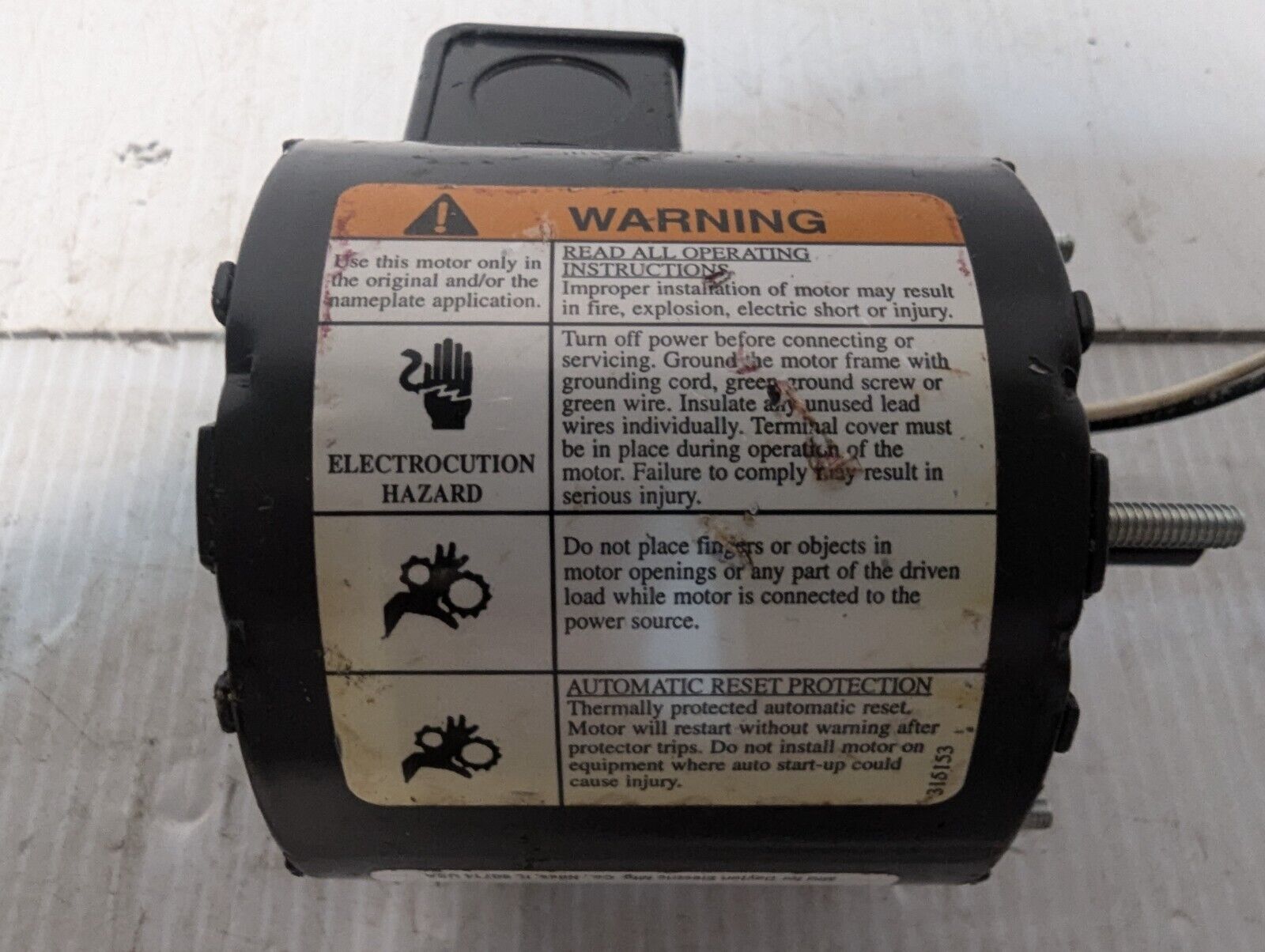 Dayton 8M209 Direct Drive Fan Motor - Free Shipping+Returns