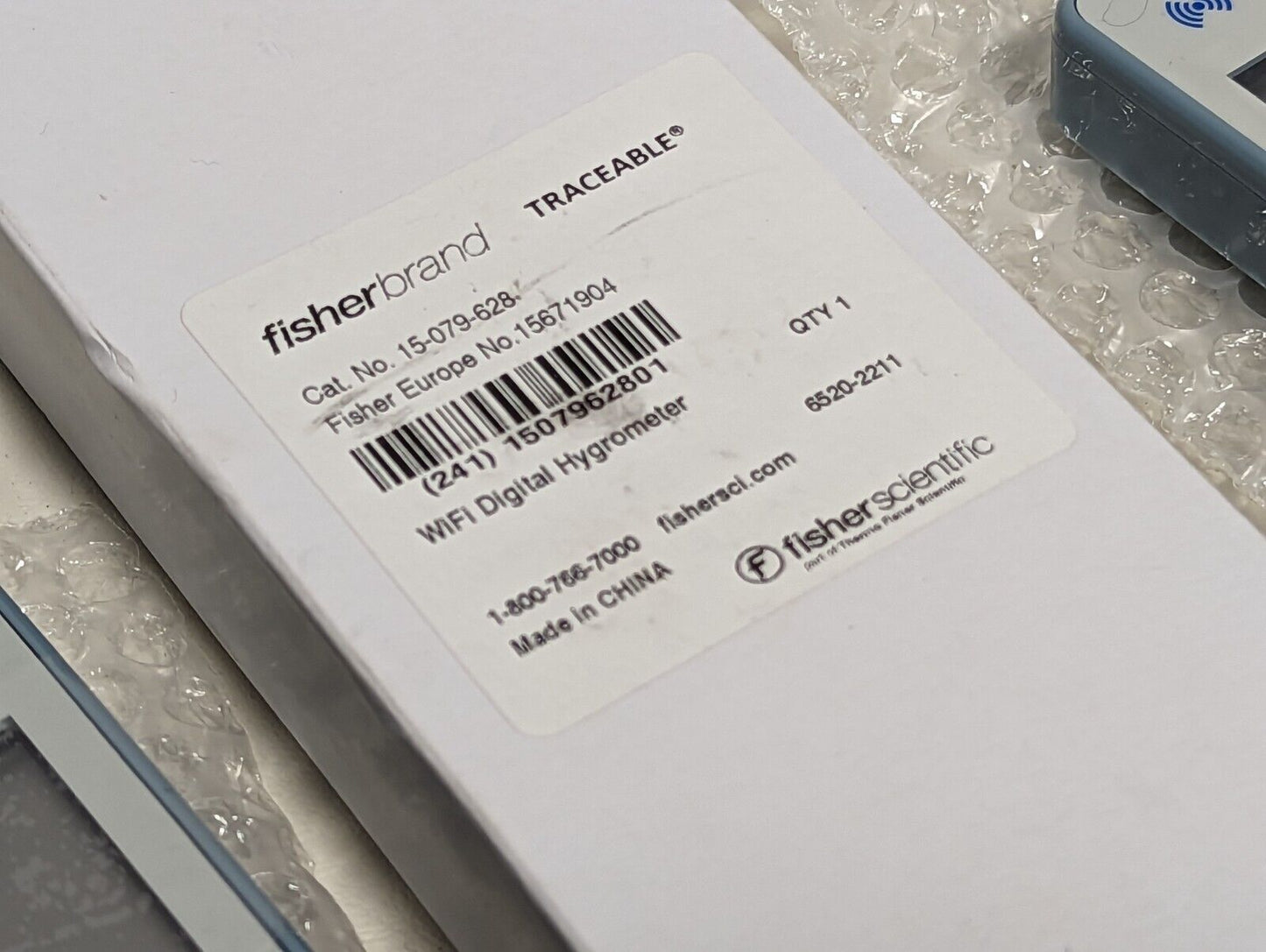 Fisher Scientific 15-079-628 traceable digital hygrometer, WiFi datalogging