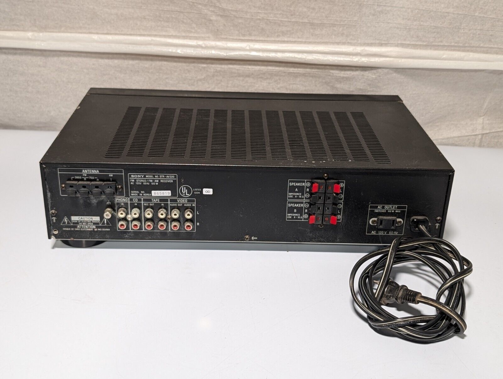 Sony STR-AV320 Stereo Amplifier, Audio/Video Control Center, 100W