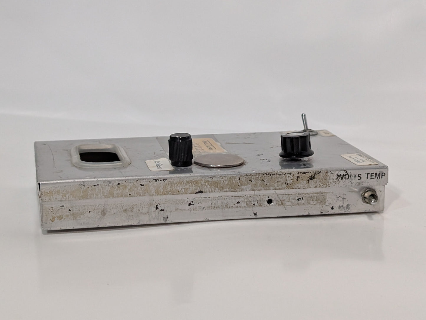 Unidentified Control Panel Box Offset Dial, pH Dip Switches, Volts/ Temp, Toggle