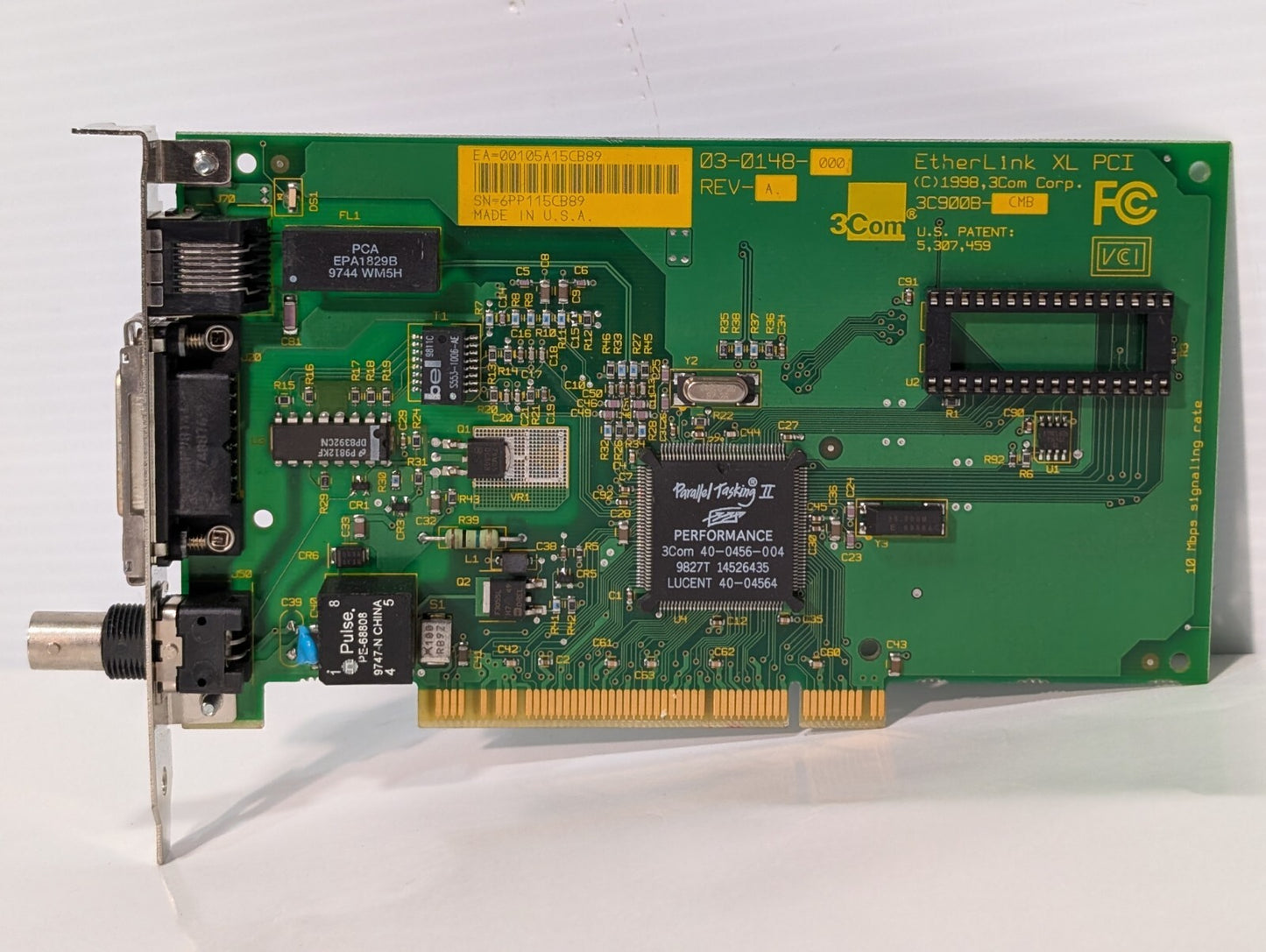 3Com 40-0456-004 Parallel Tasking II Performance PCI Ethernet Network Card