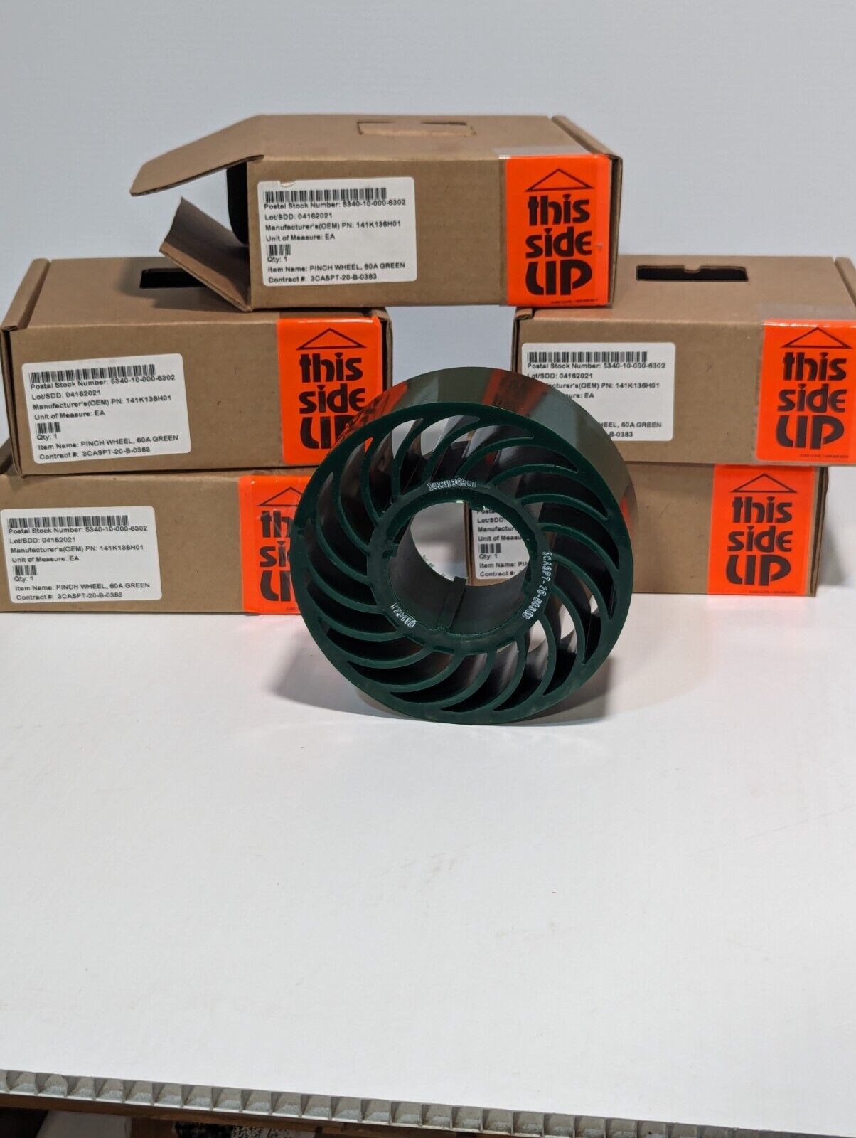 Imao Pinch Wheel 60A Green Rubber 5340-10-000-6302 141K136G01 - Free Shipping