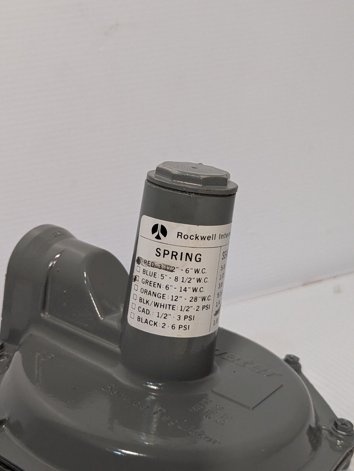 Rockwell 143-80 Series Gas Pressure Service Regulator, 1/2" NPT - Free Shipping