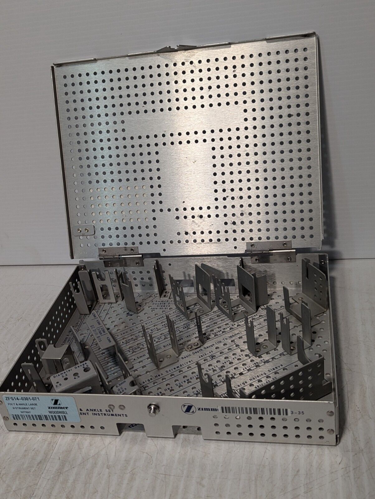 Zimmer Large Fragment Instruments for Foot & Ankle, ZPS14-301-071 - Free Ship
