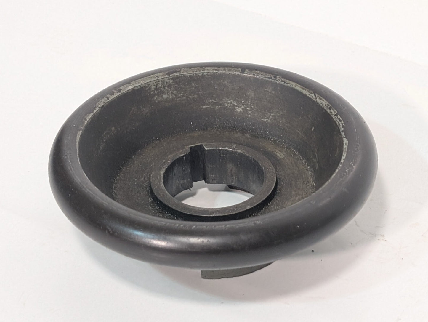 Unidentified Industrial Machine Guard, 5.5" Diameter, Keyed Bore